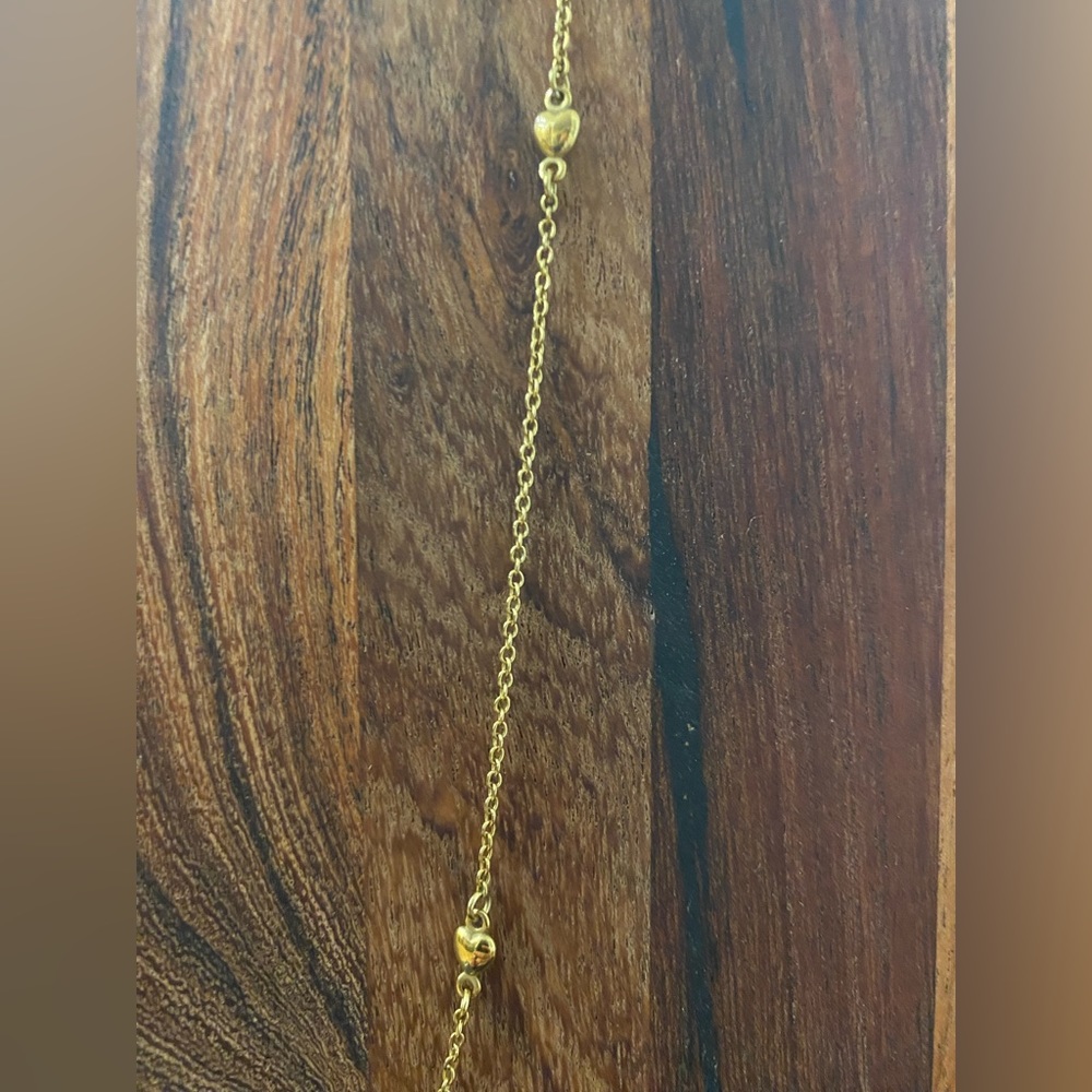 Hey Harper water proof necklace with tiny hearts. - Picture 2 of 3